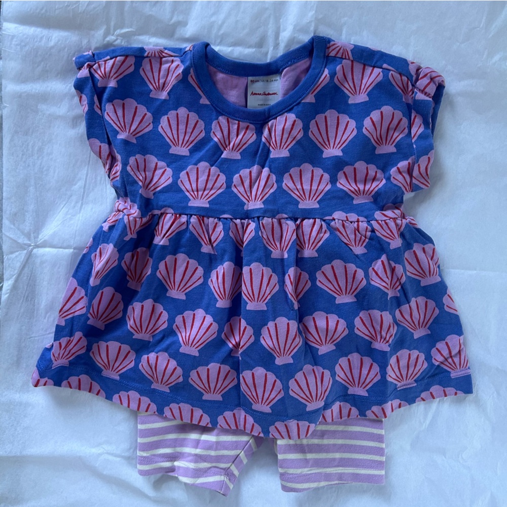 Hanna Andersson Tunic Top and Shorts Set